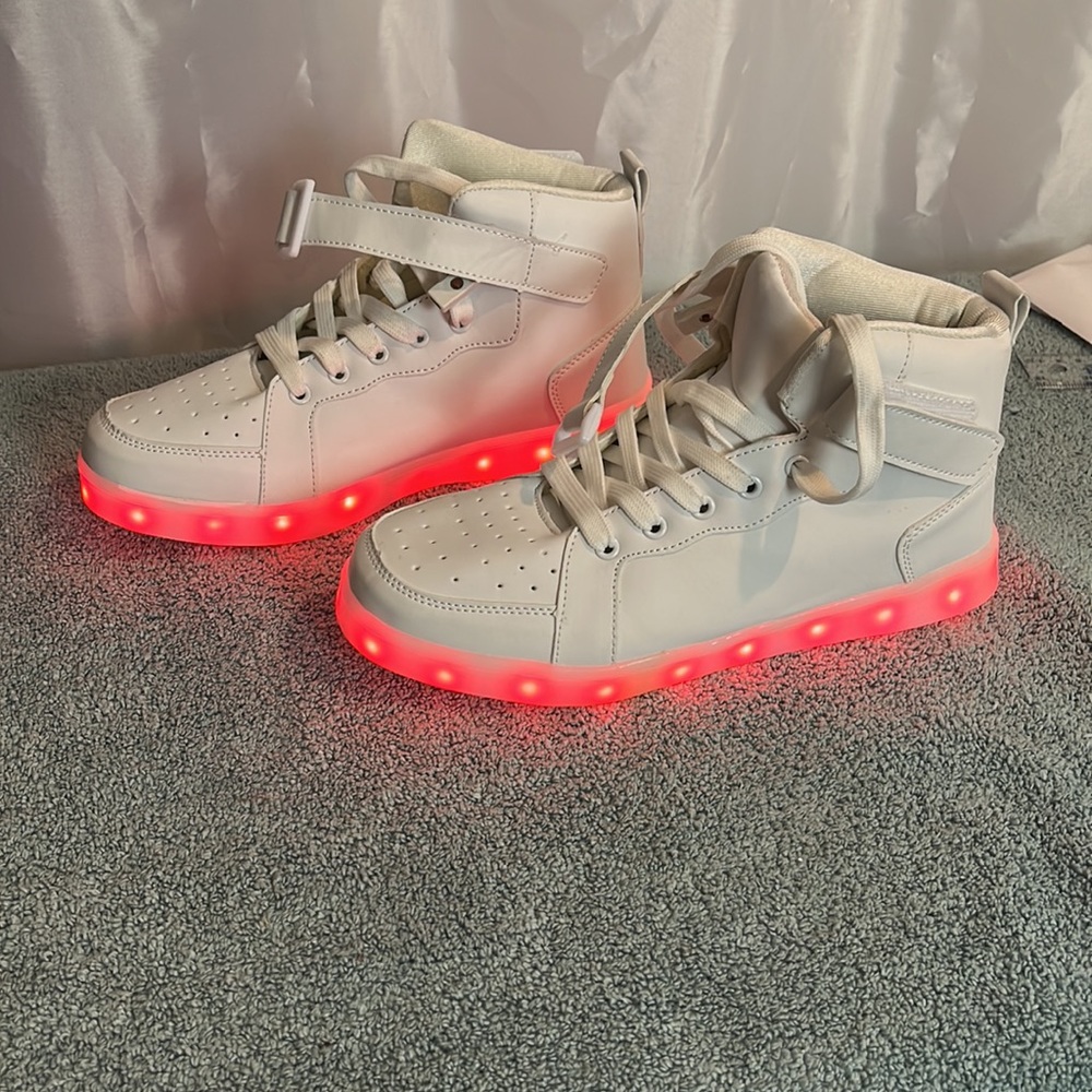 LED light up shoes high top sneakers for women men hip hop - Picture 7 of 13